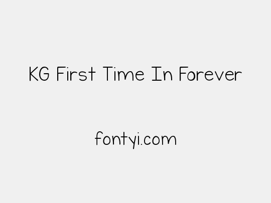 KG First Time In Forever