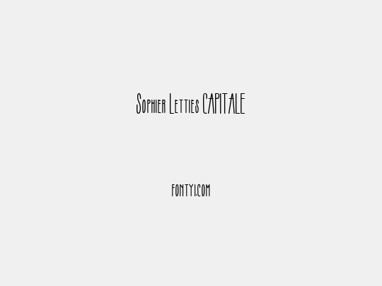 Sophier Letties CAPITALE