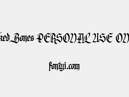 Inked Bones PERSONAL USE ONLY