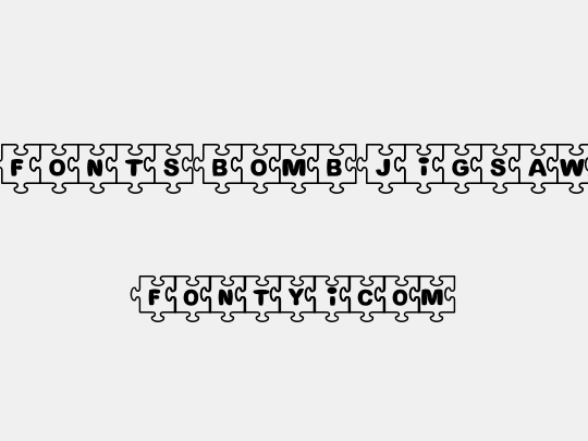 Fonts Bomb JiGSAW