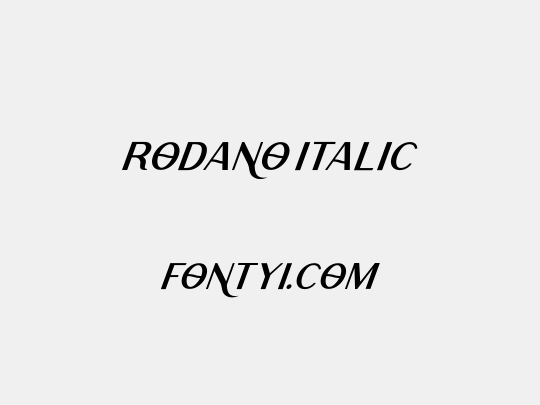 Rodano Italic