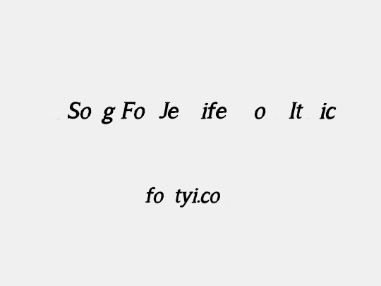 A Song For Jennifer Bold Italic