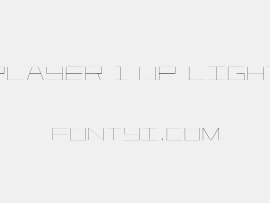 Player 1 Up Light