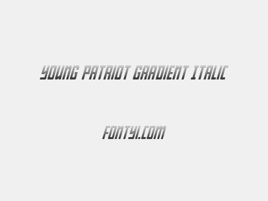 Young Patriot Gradient Italic