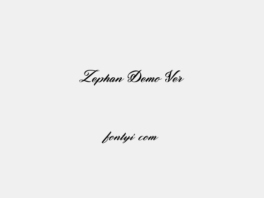 Zephan Demo Ver.