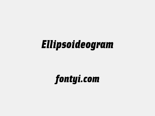 Ellipsoideogram