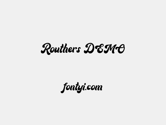Routhers DEMO