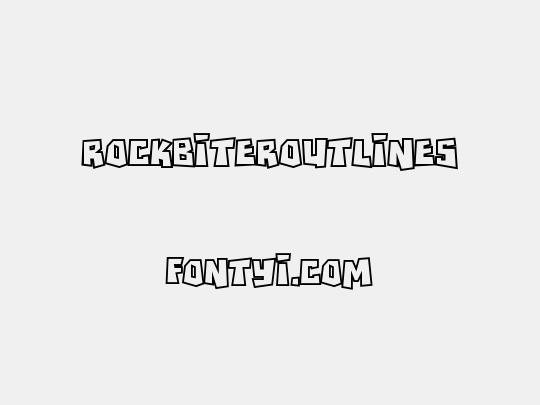 RockBiterOutlines