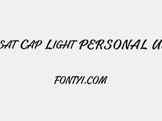 Casat Cap Light PERSONAL USE