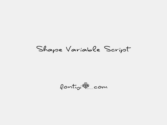 Shape Variable Script