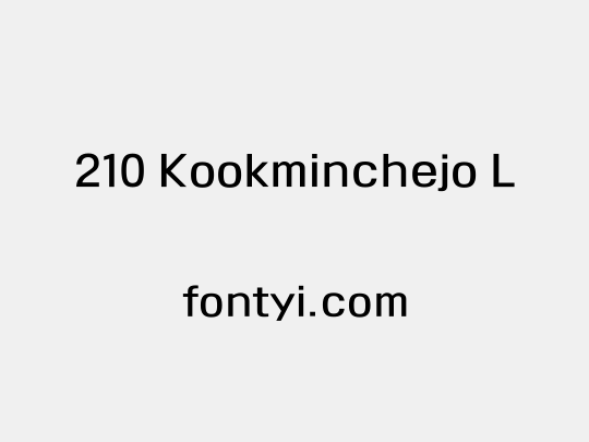 210 Kookminchejo L
