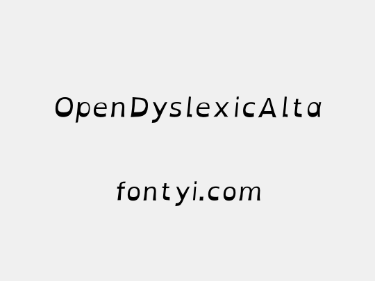 OpenDyslexicAlta
