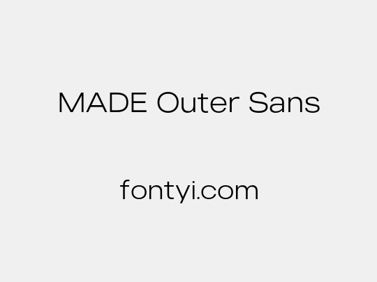 MADE Outer Sans