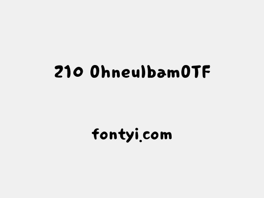 210 OhneulbamOTF