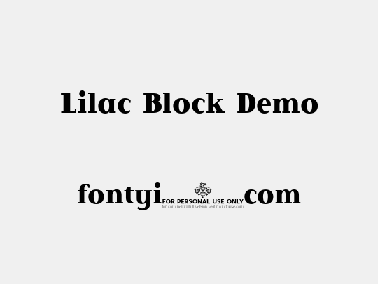 Lilac Block Demo