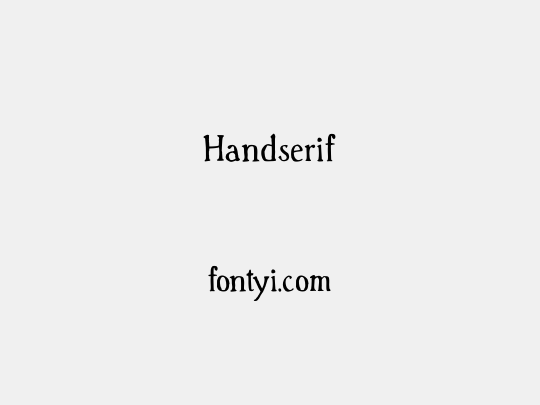 Handserif