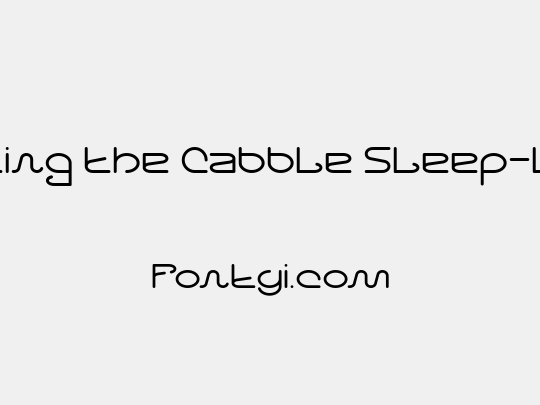 Letting The Cabble Sleep-Light
