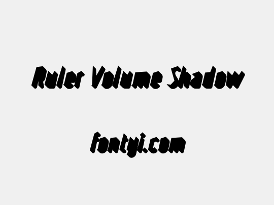 Ruler Volume Shadow