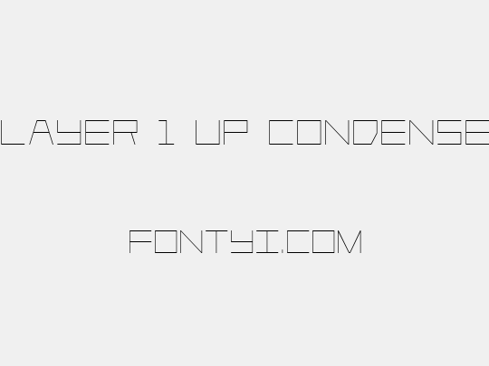 Player 1 Up Condensed