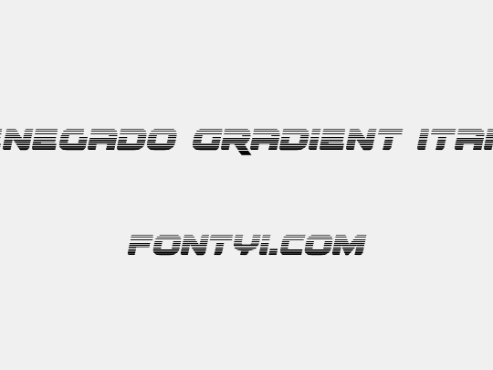Renegado Gradient Italic