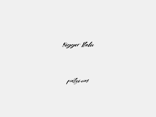 Bigger Italic