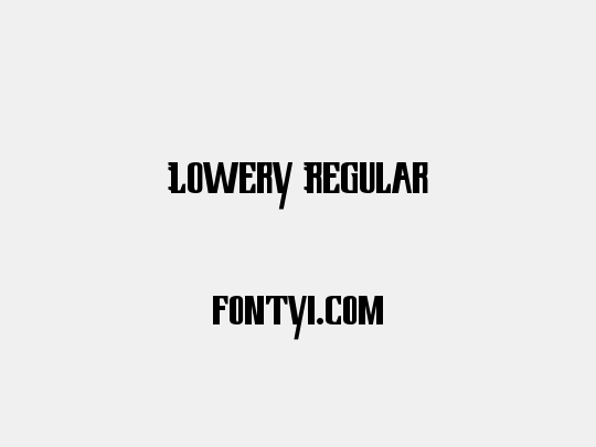 Lowery Regular