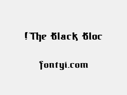 !The Black Bloc
