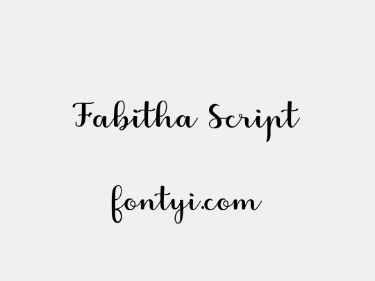 Fabitha Script
