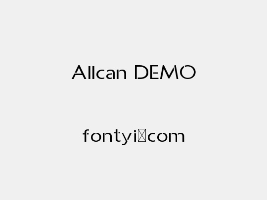Allcan DEMO