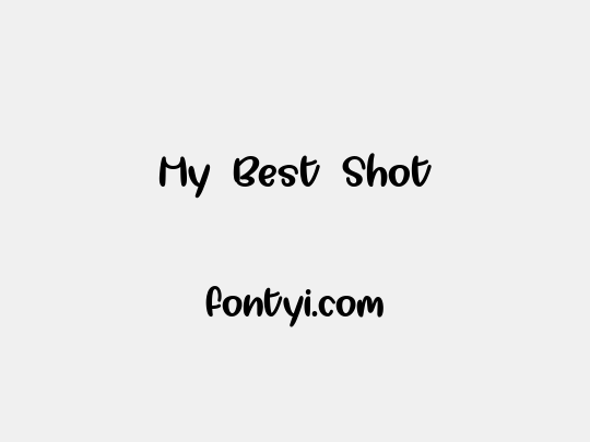 My Best Shot