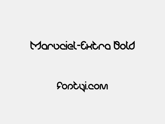 Maruciel-Extra Bold
