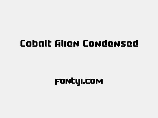 Cobalt Alien Condensed