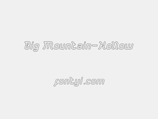 Big Mountain-Hollow