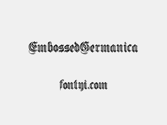 EmbossedGermanica
