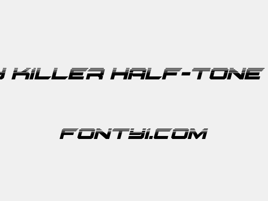Gypsy Killer Half-Tone Italic