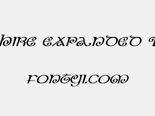 The Shire Expanded Italic
