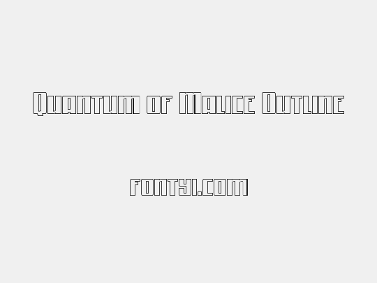 Quantum of Malice Outline