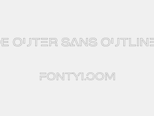 MADE Outer Sans Outline Alt