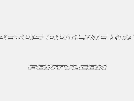 Iapetus Outline Italic