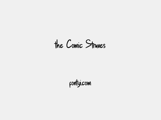 the Comic Struves