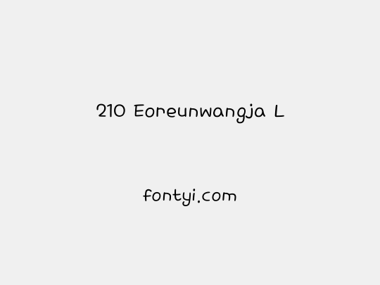 210 Eoreunwangja L