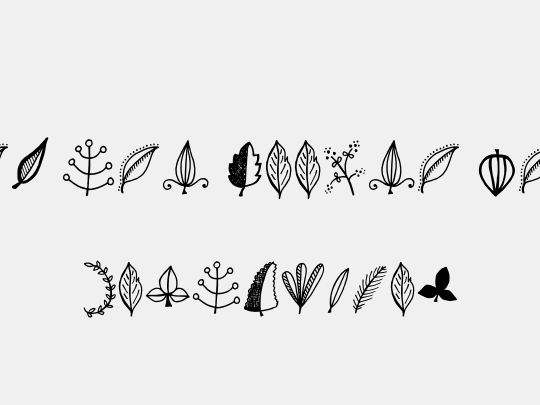 Tanaestel Doodle Leaves 01