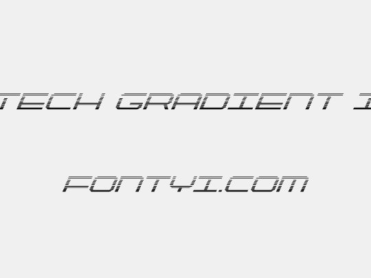 QuickTech Gradient Italic