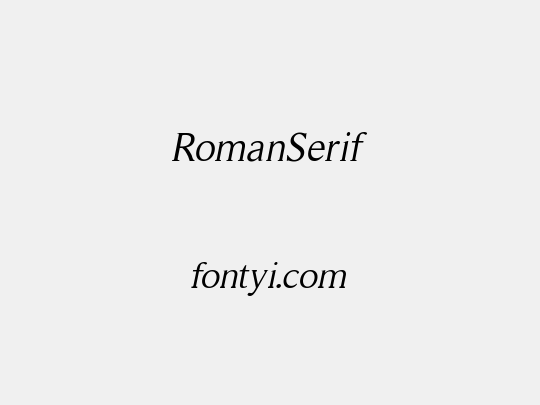 RomanSerif