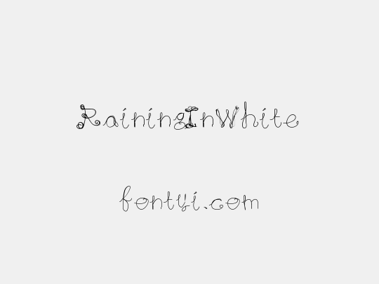 RainingInWhite