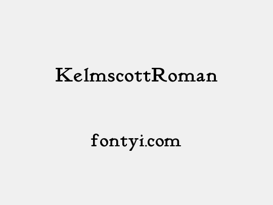 KelmscottRoman