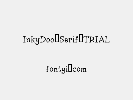 InkyDoo_Serif_TRIAL