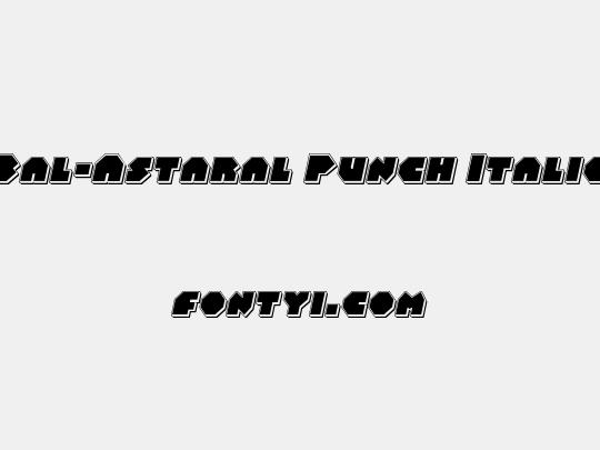 Bal-Astaral Punch Italic