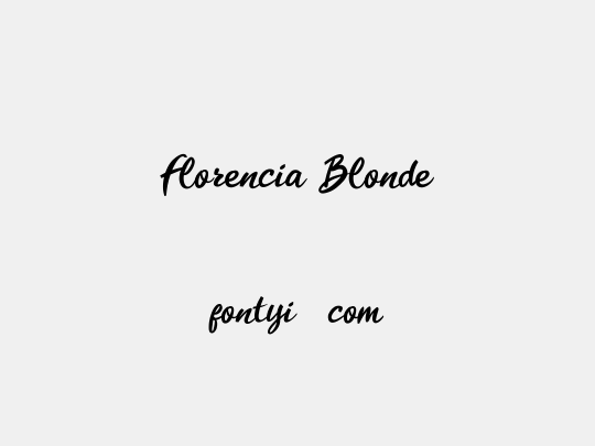 Florencia Blonde