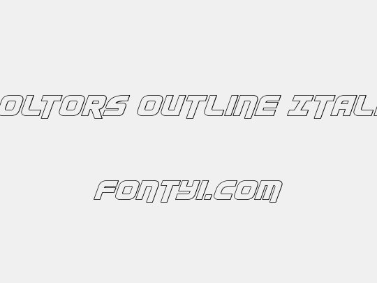 Moltors Outline Italic
